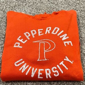 Pepperdine University MV Sport Orange University Hoodie medium